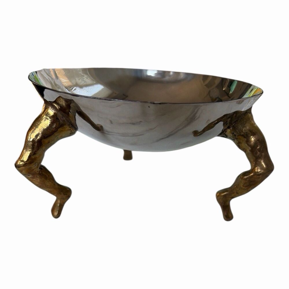 Rare Michael Aram 3 Leg Bowl HTF Brass Legs